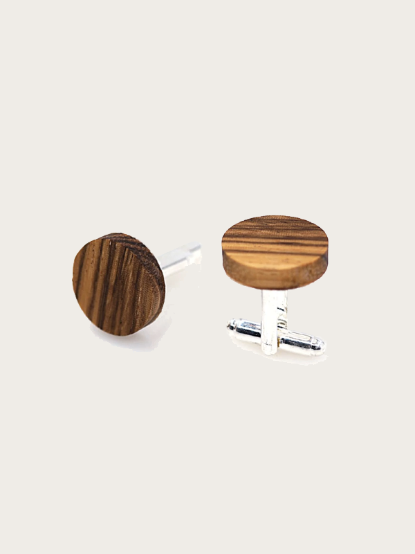 Boutons de manchette en bois - Cannelier - Wood&Chic