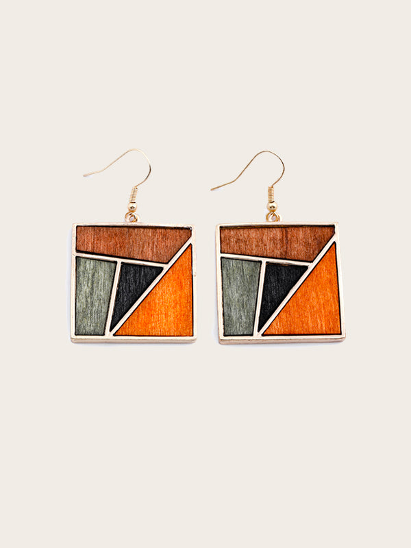 Boucles d'Oreilles en Bois Femme - Grebera - Wood&Chic