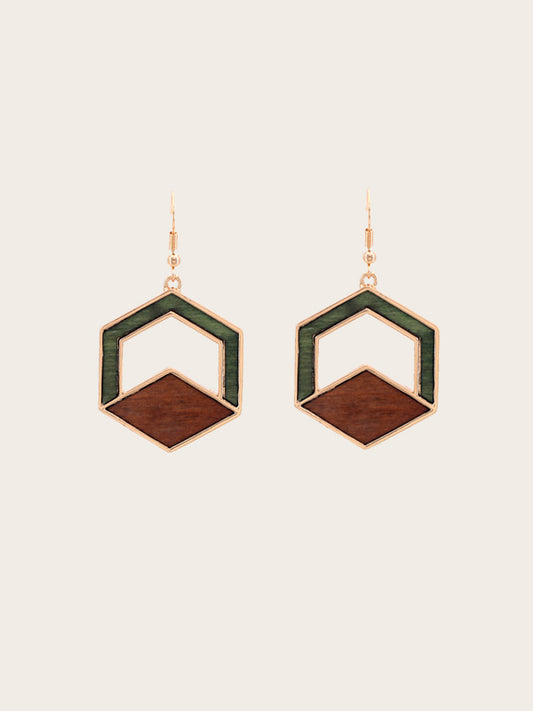 Boucles d'Oreilles en Bois Femme - Sanve - Wood&Chic