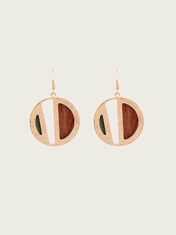 Boucles d'Oreilles en Bois Femme - Gaillet - Wood&Chic