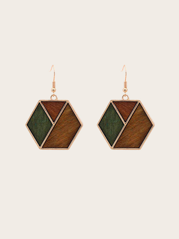 Boucles d'Oreilles en Bois Femme - Zenobia - Wood&Chic