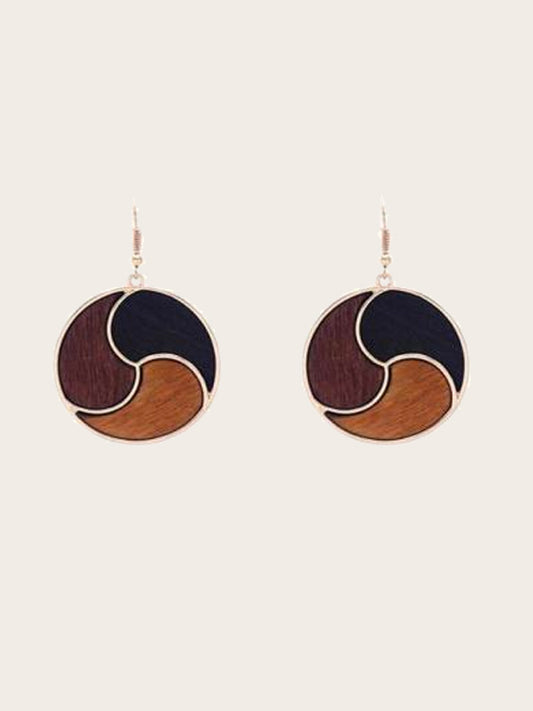 Boucles d'Oreilles en Bois Femme - Arum - Wood&Chic