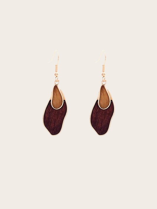 Boucles d'Oreilles en Bois Femme - Calla - Wood&Chic