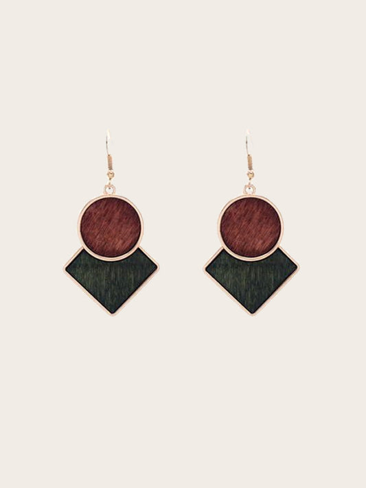 Boucles d'Oreilles en Bois Femme - Scille - Wood&Chic