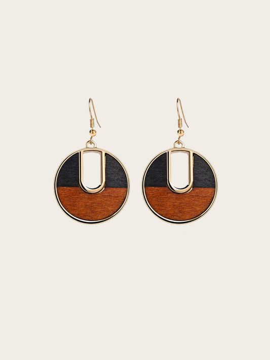 Boucles d'Oreilles en Bois Femme - Sauge - Wood&Chic