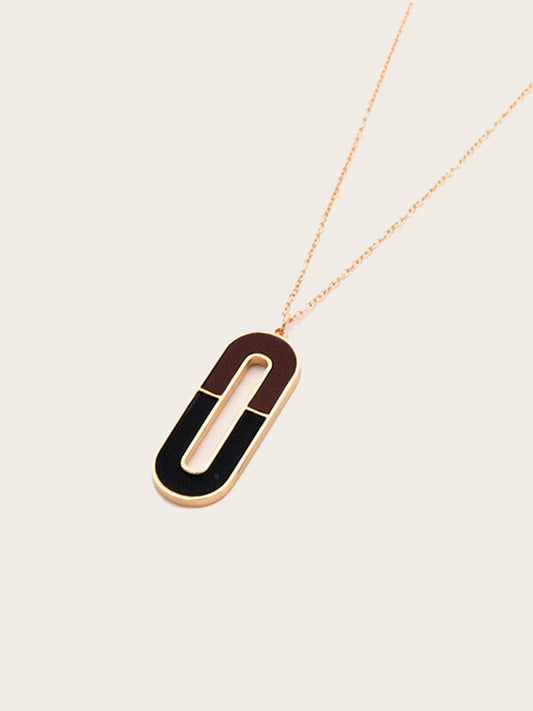 Collier en Bois Femme - Bleuet
