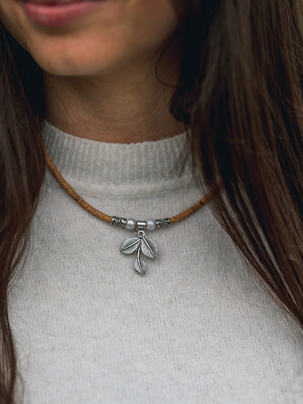 Collier en Liège Femme - Sapotier - Wood&Chic