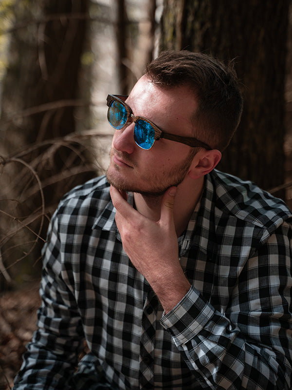 Lunettes de Soleil en Bois UV400 Unisexe - Filao - Wood&Chic