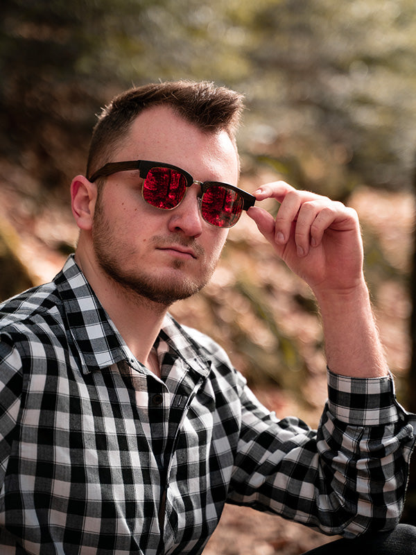 Lunettes de Soleil en Bois UV400 Unisexe - Griselinia - Wood&Chic