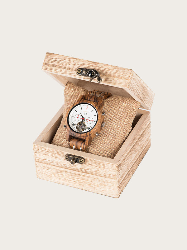 Montre en Bois Femme Mécanique - Platane - Wood&Chic