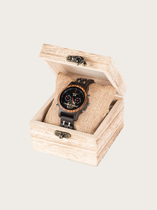 Montre en Bois Femme Mécanique - Tsuga - Wood&Chic