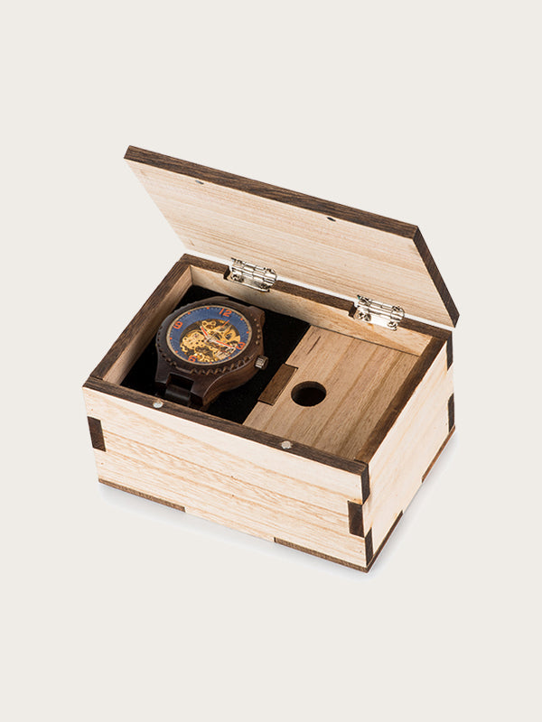 Montre en Bois Homme Mécanique - Erhetia