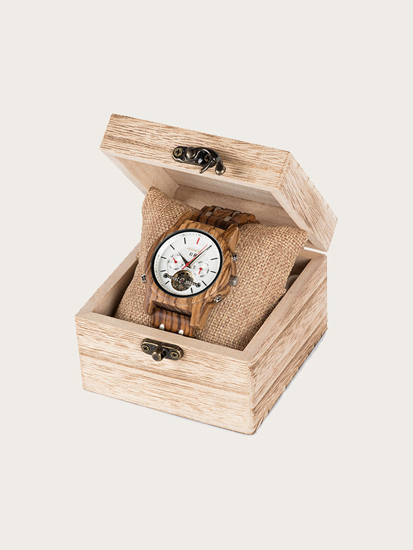 Montre en Bois Homme Mécanique - Notro - Wood&Chic