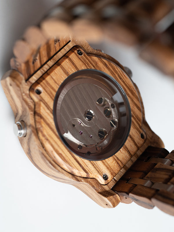 Montre en Bois Homme Mécanique - Notro - Wood&Chic