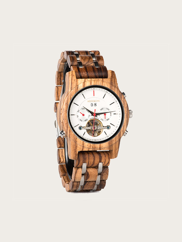 Montre en Bois Homme Mécanique - Notro - Wood&Chic