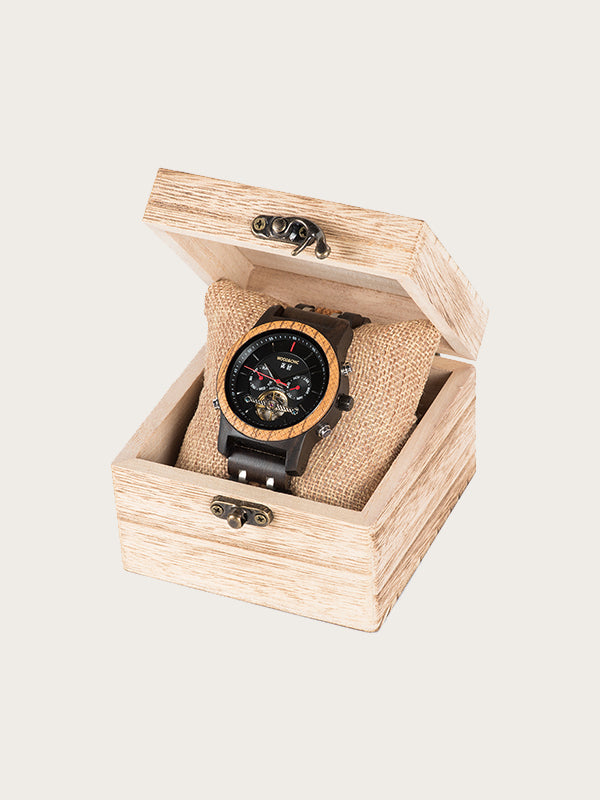 Montre en Bois Homme Mécanique - Ulmo - Wood&Chic