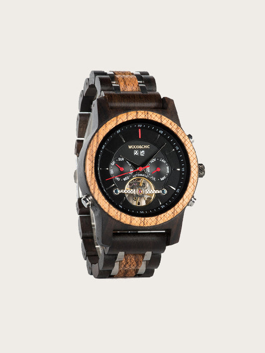 Montre en Bois Homme Mécanique - Ulmo - Wood&Chic