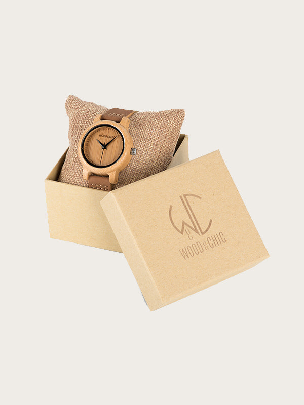 Montre en Bois Femme à Quartz - Pivoine - Wood&Chic