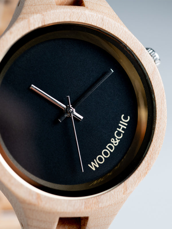 Montre en Bois Femme à Quartz - Teck - Wood&Chic