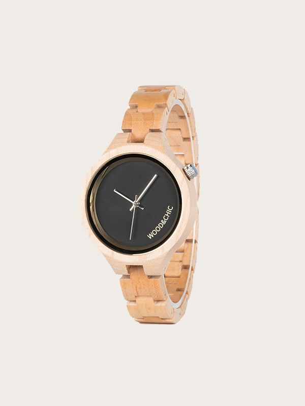 Montre en Bois Femme à Quartz - Teck - Wood&Chic