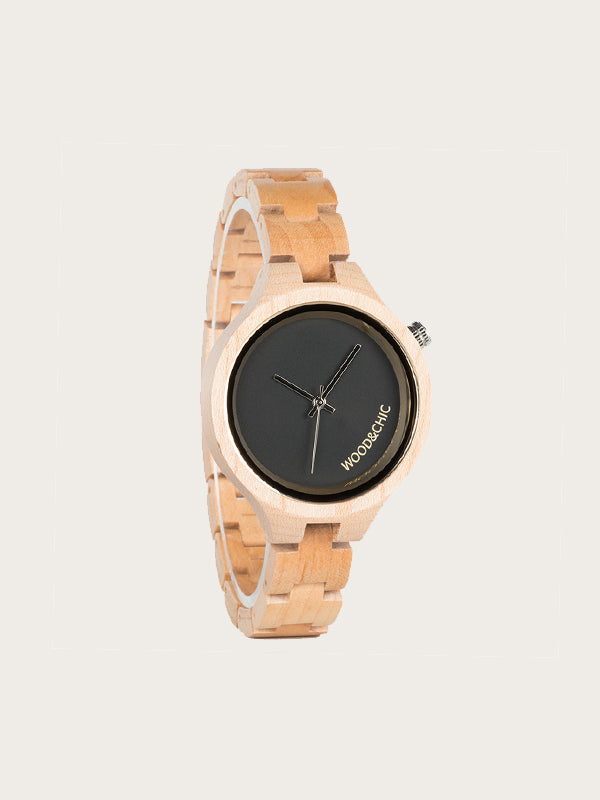 Montre en Bois Femme à Quartz - Teck - Wood&Chic