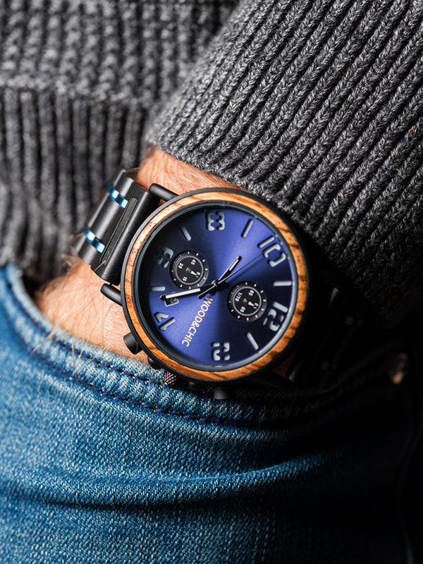 Montre en Bois Homme à Quartz - Amorpha - Wood&Chic