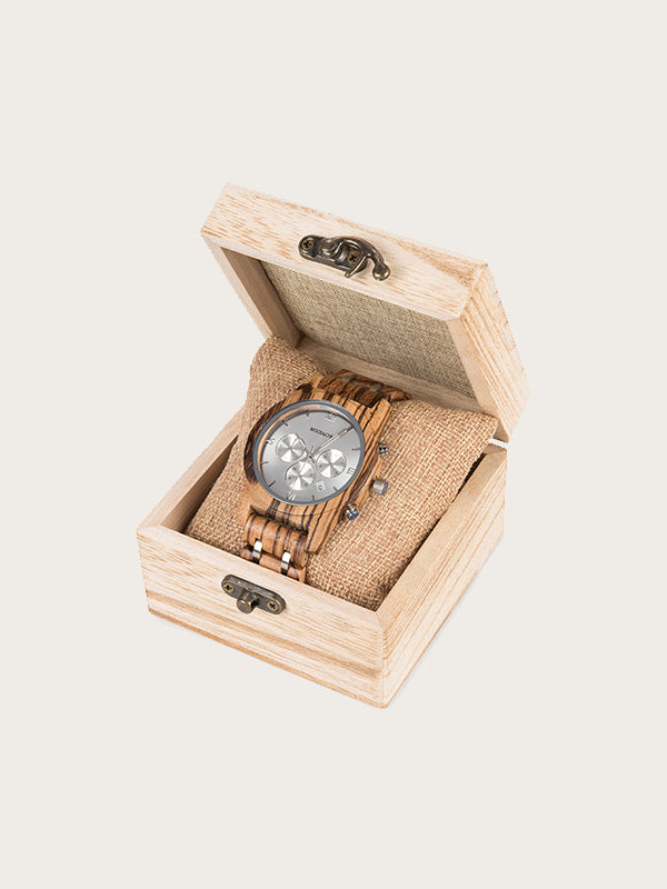 Montre en Bois Homme à Quartz - Aulne - Wood&Chic