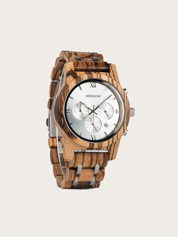 Montre en Bois Homme à Quartz - Aulne - Wood&Chic