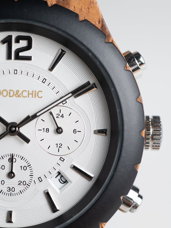 Montre en Bois Homme à Quartz - Badi - Wood&Chic
