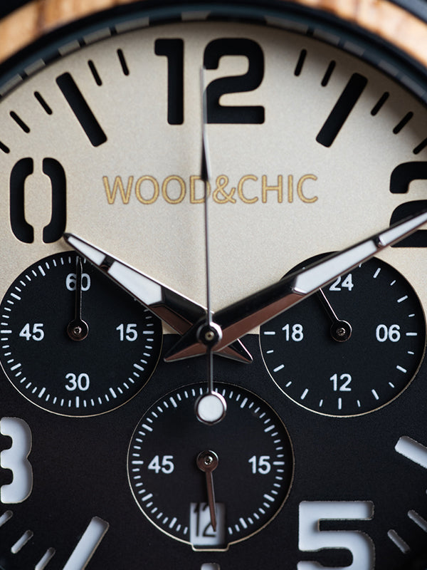 Montre en Bois Homme à Quartz - Figuier - Wood&Chic