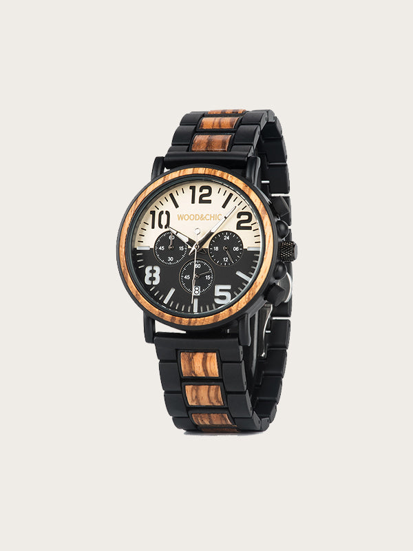 Montre en Bois Homme à Quartz - Figuier - Wood&Chic