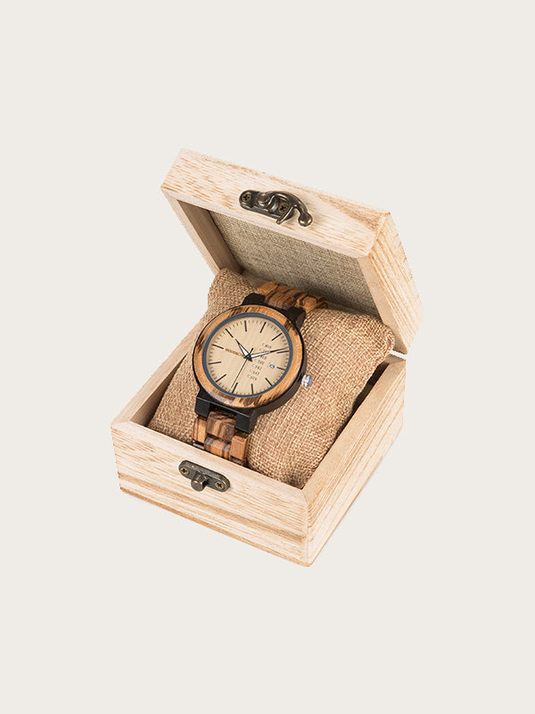 Montre en Bois Homme à Quartz - Rosa Canina - Wood&Chic