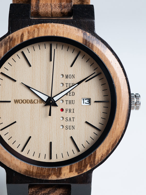 Montre en Bois Homme à Quartz - Rosa Canina - Wood&Chic