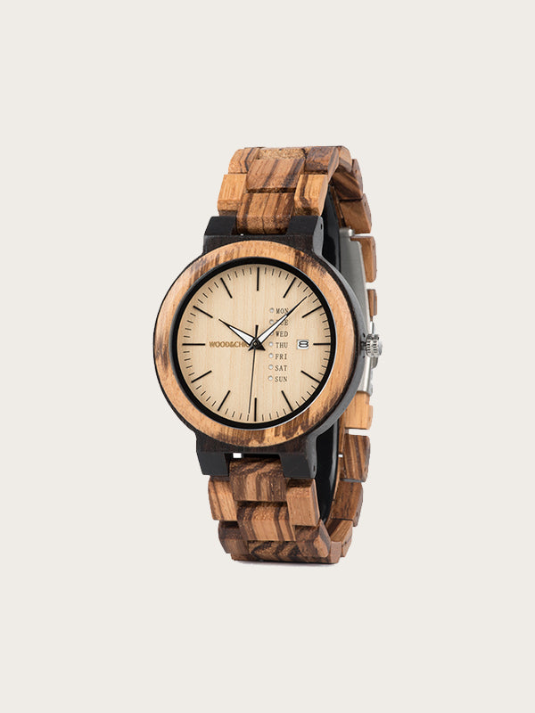 Montre en Bois Homme à Quartz - Rosa Canina - Wood&Chic