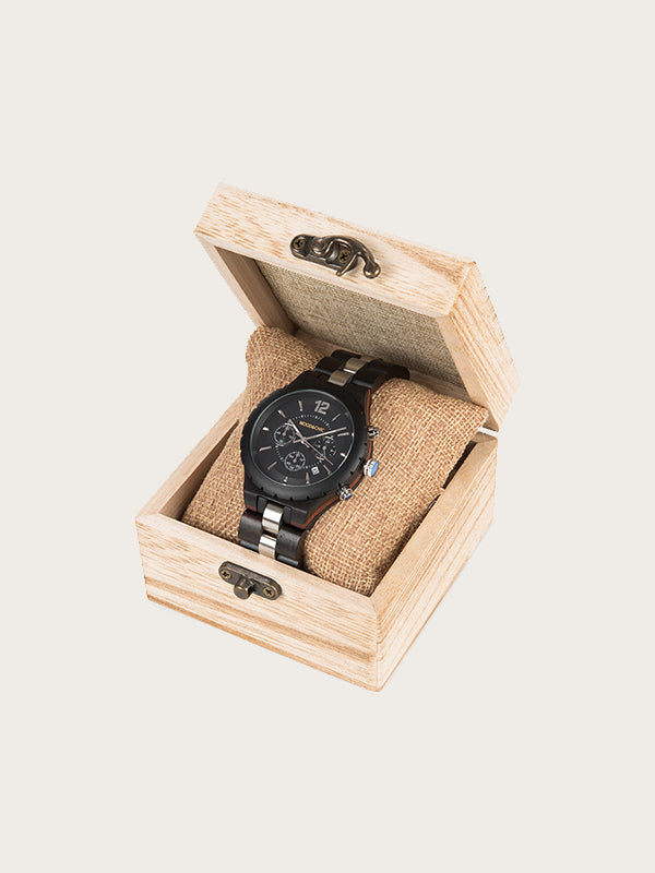 Montre en Bois Homme à Quartz - Théier - Wood&Chic