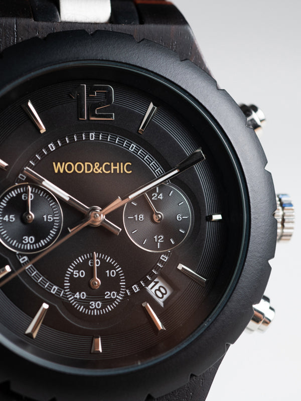 Montre en Bois Homme à Quartz - Théier - Wood&Chic