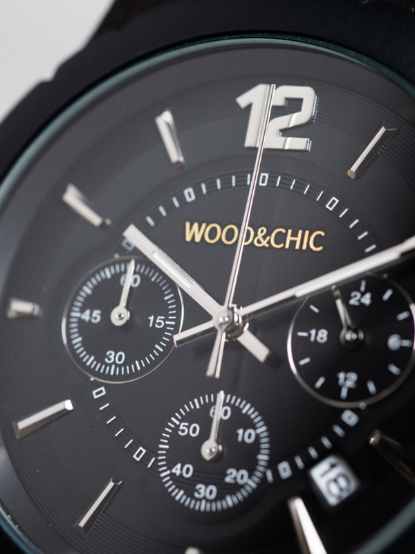 Montre en Bois Homme à Quartz - Théier - Wood&Chic