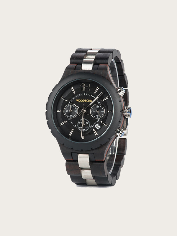 Montre en Bois Homme à Quartz - Théier - Wood&Chic