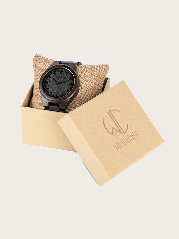 Montre en Bois Homme à Quartz - Continus - Wood&Chic