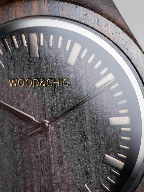 Montre en Bois Homme à Quartz - Continus - Wood&Chic
