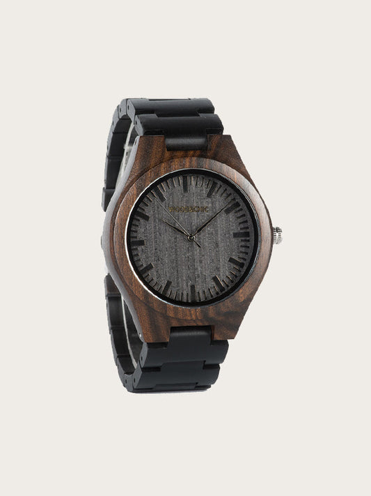 Montre en Bois Homme à Quartz - Continus - Wood&Chic