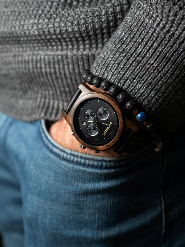 Montre en Bois Homme à Quartz - Longanier - Wood&Chic