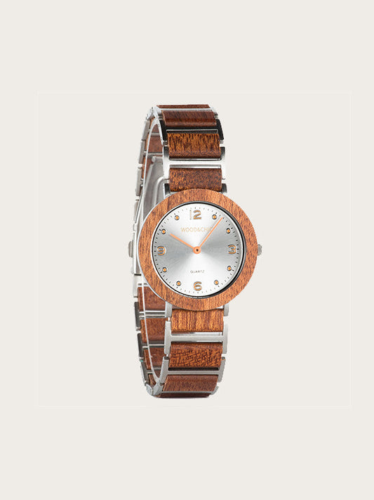 Montre en Bois Femme à Quartz - Noyer - Wood&Chic