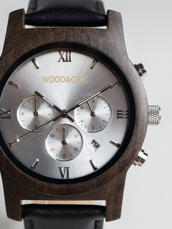 Montre en Bois Homme à Quartz - Sorbier - Wood&Chic