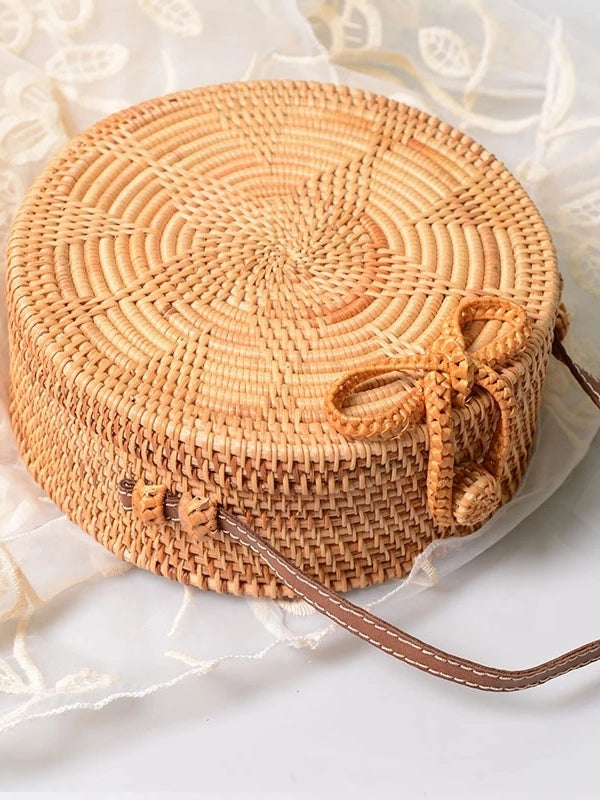 Sac en Osier Rond - Bourdaine - Wood&Chic