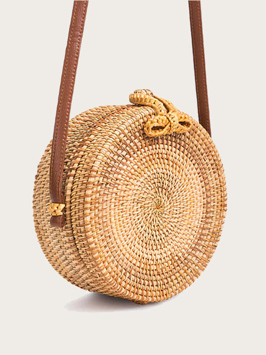 Sac en Osier Rond - Frêne - Wood&Chic