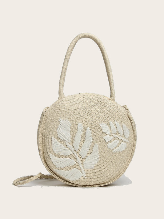 Sac en Paille Rond - Bouleau - Wood&Chic