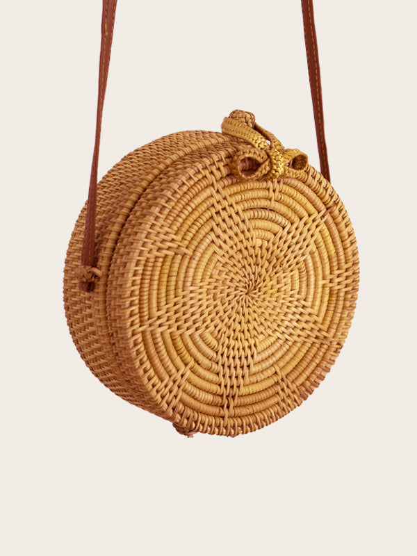 Sac en Osier Rond - Bourdaine - Wood&Chic