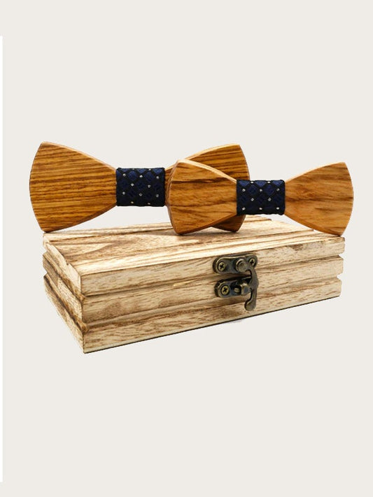 Coffret Noeuds Papillon en Bois Père & Fils - Spartine - Wood&Chic