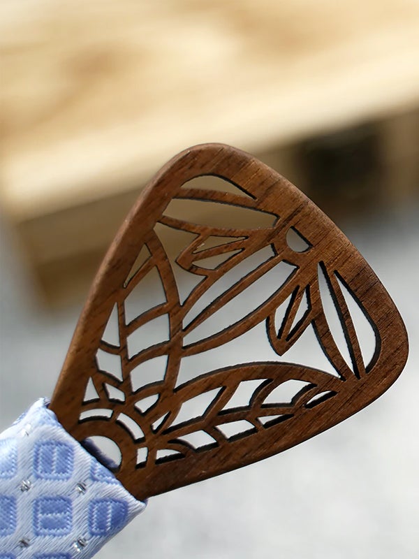 Coffret Noeuds Papillon en Bois Père & Fils - Brunelle - Wood&Chic